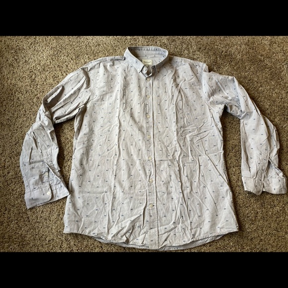 Frank & Oak Button Down Shirt XL No Flaws Gray - Picture 3 of 6